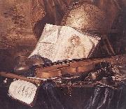 Pieter de Ring Still Life of Musical Instruments Spain oil painting artist